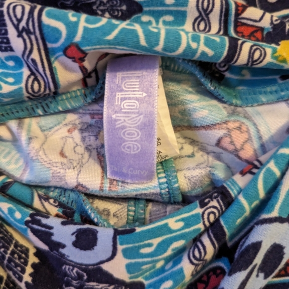 LuLaRoe Alice in wonderland leggings - Picture 2 of 2